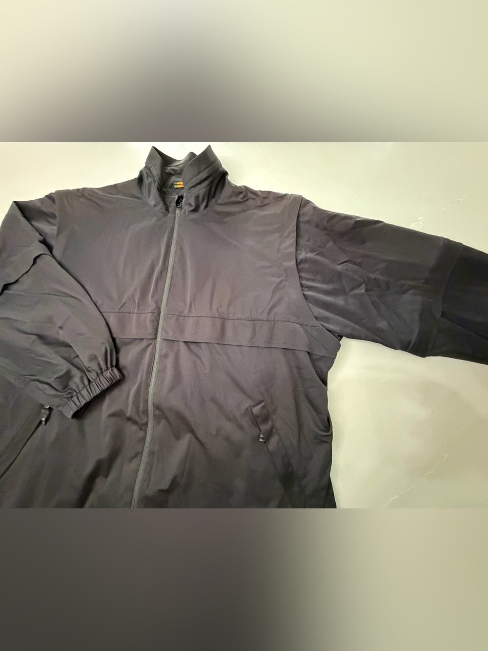 Greg Norman Collection Play Dry Men's Black Convertible Windbreaker Jacket, XL - Picture 3 of 15